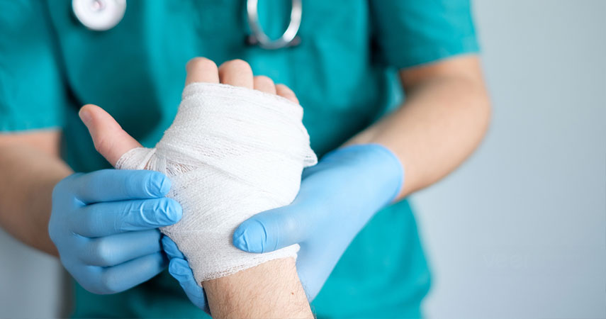 What are the characteristics of medical gauze bandages?